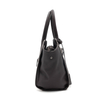 Elegant Silver PU Leather Handbag with Refined Details