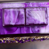 Fantastic Purple Acrylic Rhinestones Clutch Evening Bag