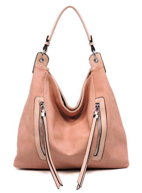 Pink Chic and Casual Hobo Shoulder Bag