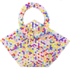 Fantastic Colorful Rainbow-like Beaded Handmade Handbag