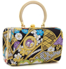 Timeless Embroidery Top-handle Box Clutch Framed Bag