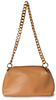 Soft Camel Leather Half-flap Crossbody Handbag