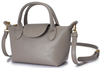 Mini Gray Dumpling-shaped Handheld Crossbody Handbag