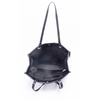 Black Leather Large Capacity Tote Shoulder Handbag