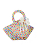 Fantastic Colorful Rainbow-like Beaded Handmade Handbag