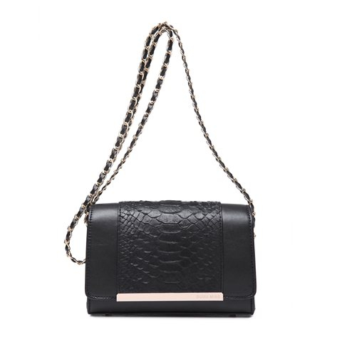 Chic Graceful Embossing Animal Patterned Magnetic Closure Crossbody Handbag