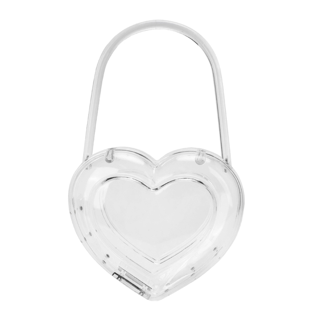 Transparent Heart-Shaped Acrylic Handbag