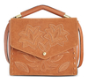 Embroidery PU Leather Envelope Crossbody Bag