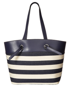 Classic Stripe Tote Shopper Shoulder Bag