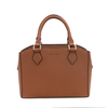 Elegant Brown PU Leather Handbag with Timeless Design