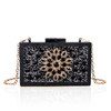 Timeless Black Acrylic Rhinestones Clutch Evening Bag