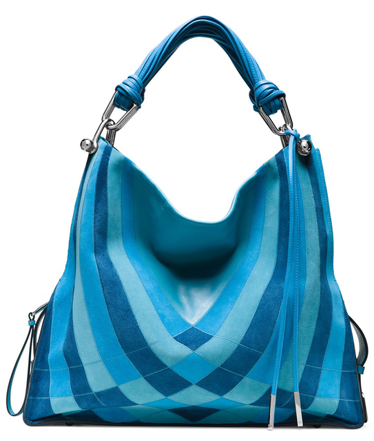 Dark Blue Chic and Casual Hobo Shoulder Bag