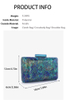 Breathtaking Blue-Green Marble Pattern Acrylic Bag