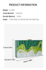 Sophisticated Green Wavy Patchwork Acrylic Evening Clutch