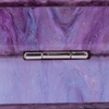 Fabulous Acrylic Purple Clutch Glitering like Nebula