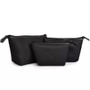 Black Large Capacity Cosmetic Bag in different sizes