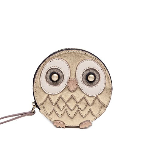 Lovely Animal-like Round Faux Leather Handheld Clutch with a Strap