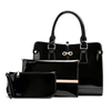 Black Patent Leather Crossbody Handheld Bag Series