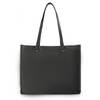 Black Leather Large Capacity Tote Shoulder Handbag