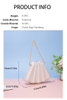 Fashion-forward Fan-shaped Shell Bag