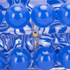 Acrylic Blue and White Marble Clutch Surrounded by Blue Beads