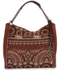 Multicolor Hippie Boho Ethic Large Capacity Embroidery Jacquard Hobo Tote Shoulder Bag