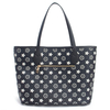 Elegant Black and White Flower Pattern Tote Bag