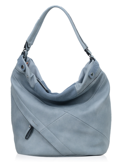 Fresh Light Blue Chic and Casual Hobo Shoulder Bag