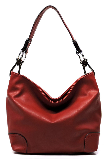 Red Chic and Casual Hobo Shoulder Bag