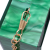 Sophisticated Green Wavy Patchwork Acrylic Evening Clutch