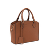 Elegant Brown PU Leather Handbag with Timeless Design