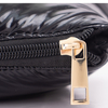 Stylish Black Nylon Embroidered Cosmetic Bag