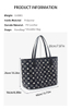 Elegant Black and White Flower Pattern Tote Bag