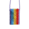 Fantastic Colorful Rainbow-like Beaded Handmade Handbag