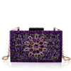 Fantastic Purple Acrylic Rhinestones Clutch Evening Bag