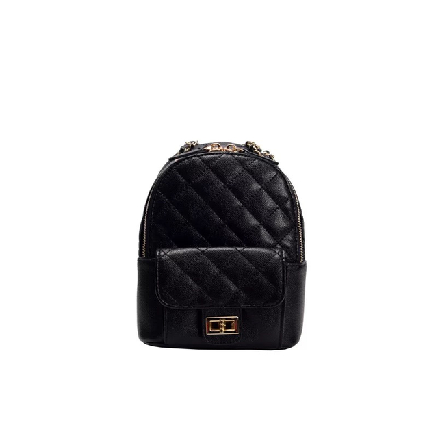 Elegant Quilted PU Leather Backpack