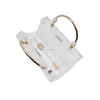 Transparent Wavy Acrylic Handbag with Double Metal Handles