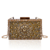 Fabulous Gold Acrylic Rhinestones Clutch Evening Bag