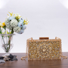 Fabulous Gold Acrylic Rhinestones Clutch Evening Bag