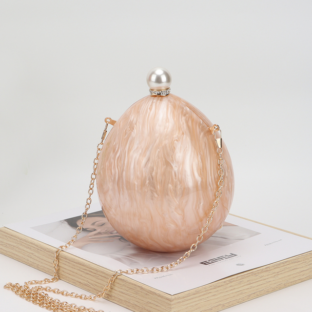Acrylic Egg-shaped Clutch Bag Series