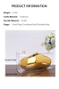 Chic Gold Acrylic Clutch Evening bag